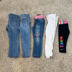 Girls 4t jeans and leggings